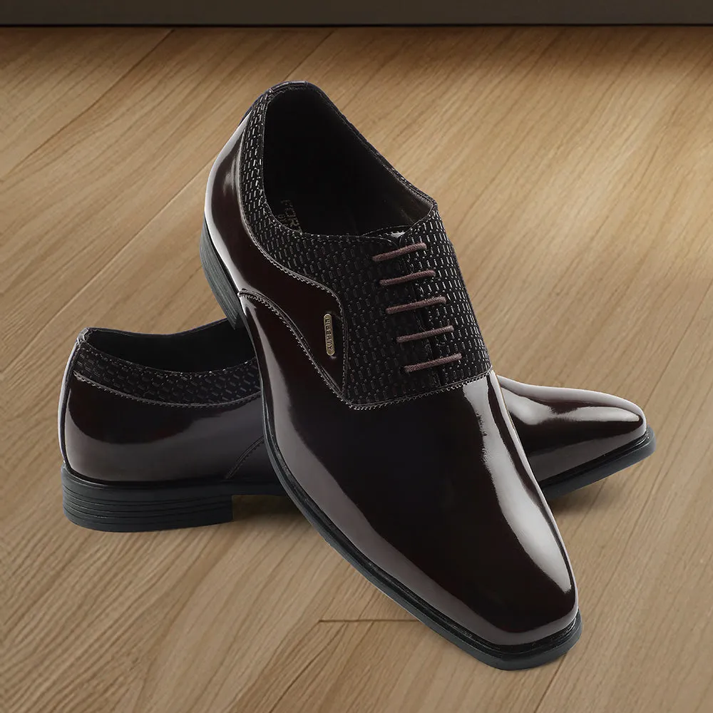 Airflow Fabric Fortune Brown Formal Lacing Oxford Shoes For Mens A998-07 By Liberty