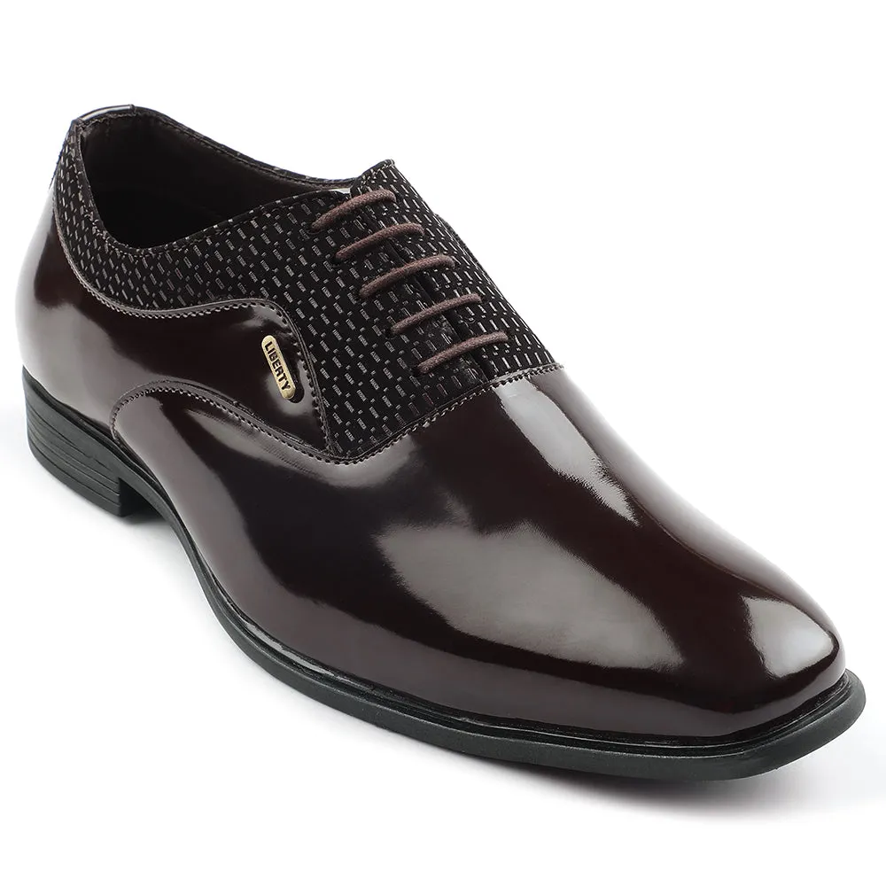 running with a high - top design Fortune Brown Formal Lacing Oxford Shoes For Mens A998-07 By Liberty