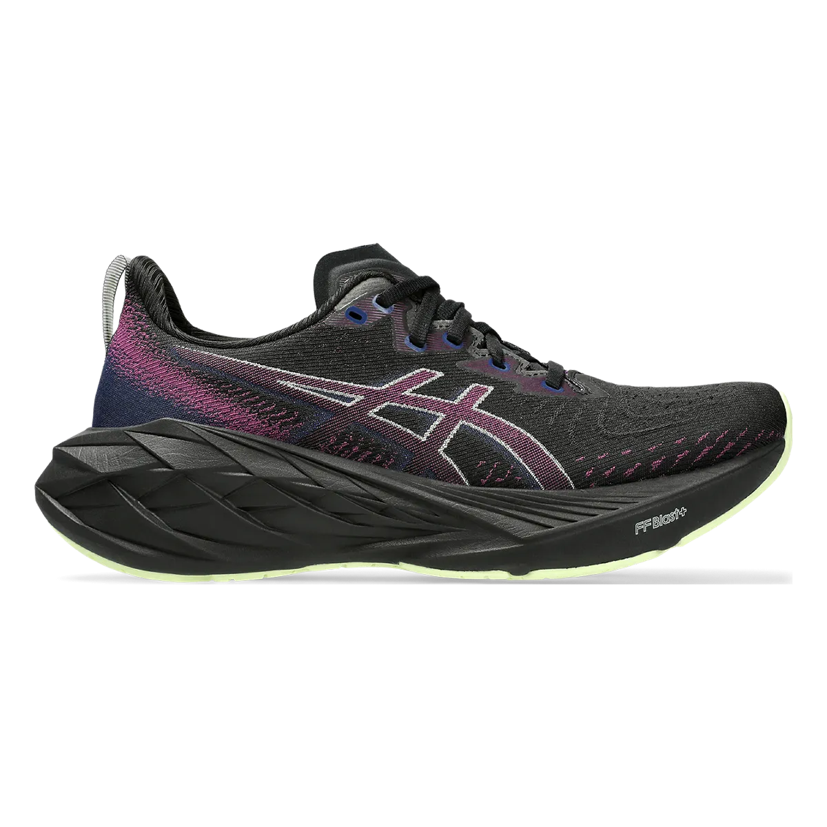 Asics Novablast 4 - Black - Blue Expanse style - brand shoes heavy - duty construction shoes