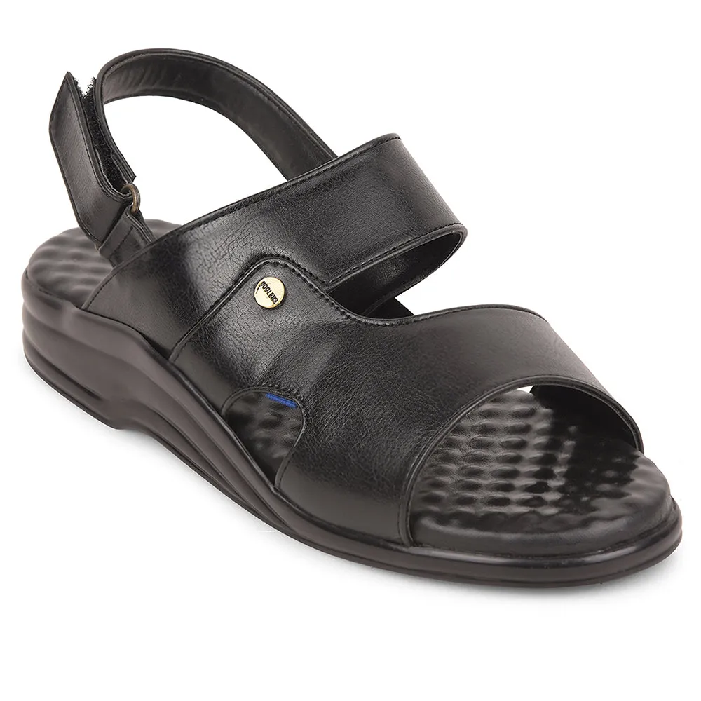 Coolers Black Formal Sandal For Men 7123-140 By Liberty All - Purpose