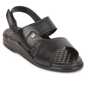 Coolers Black Formal Sandal For Men 7123-140 By Liberty All - Purpose