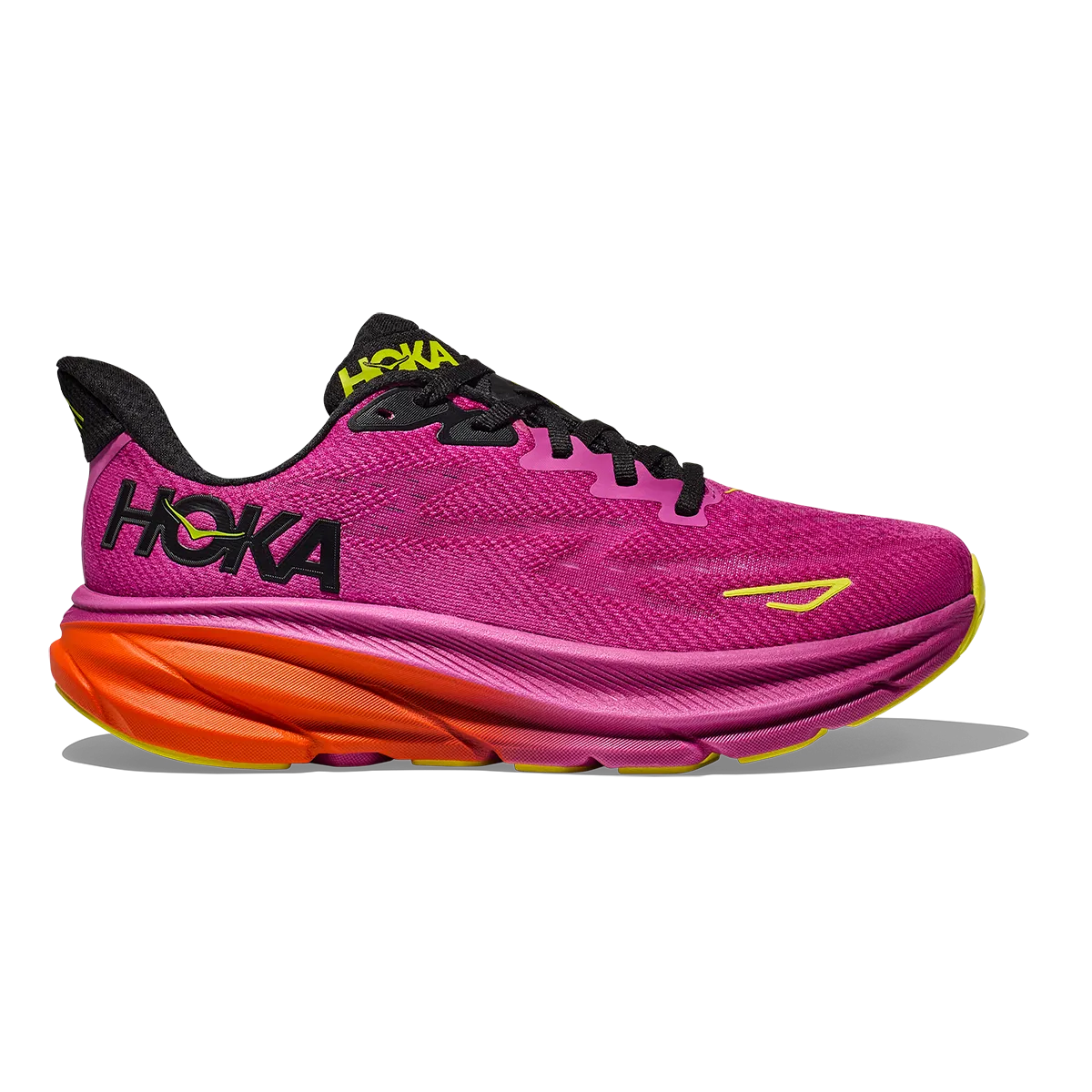 Forest running need Comfort durability Hoka Clifton 9 - Fuchsia - Black
