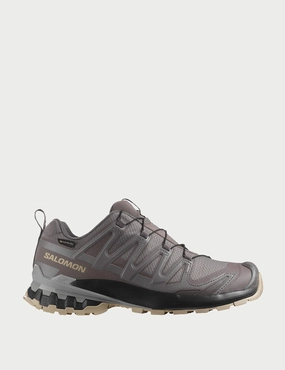 running in an obstacle course race XA Pro 3D V9 Gore-Tex - Plum Kitten/Black/Gull