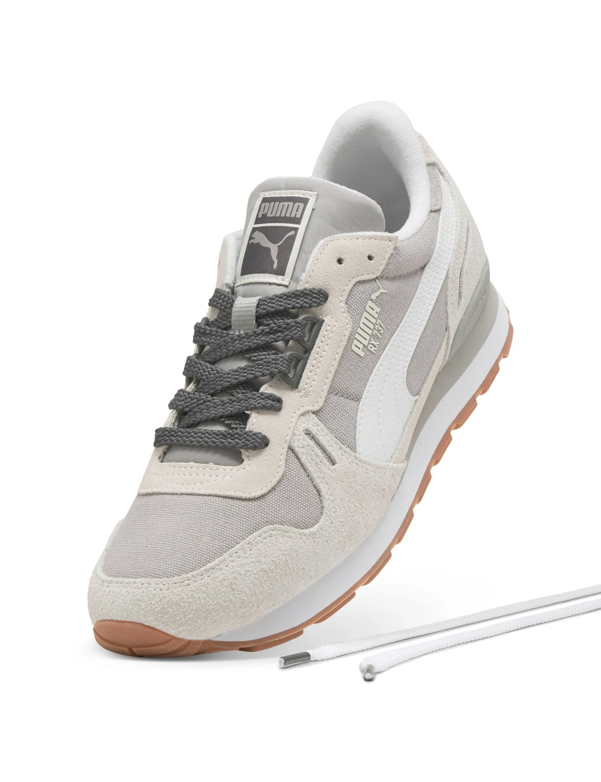 Orthotic Compatible RX 737 Vintage Sneakers - Grey Echo/Warm White