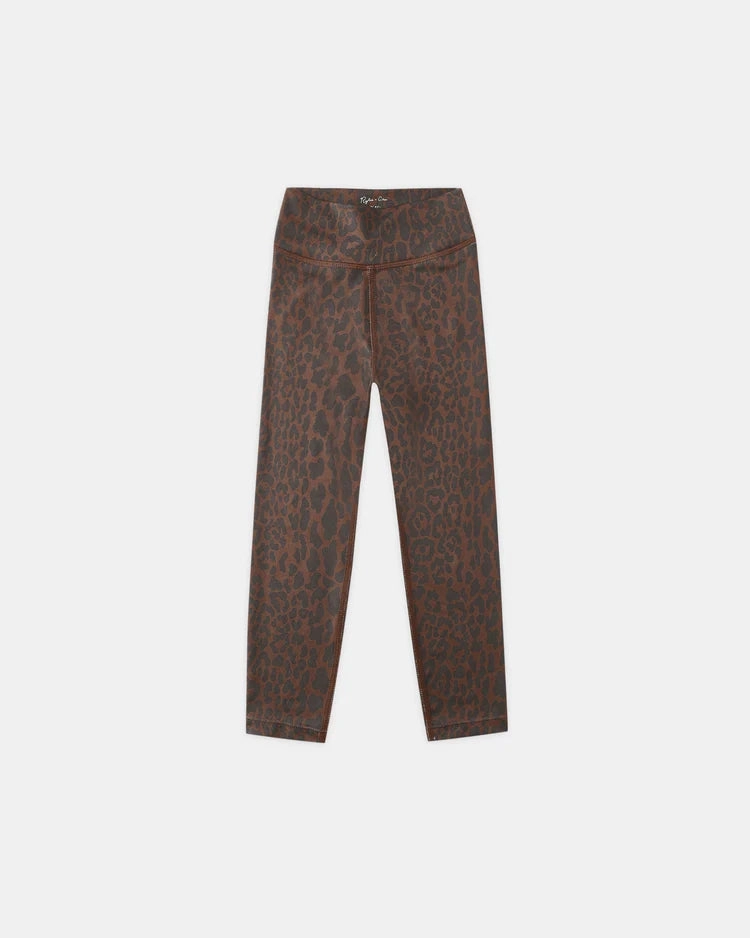 Satin Washable Rylee & Cru Basic Leggings - Leopard