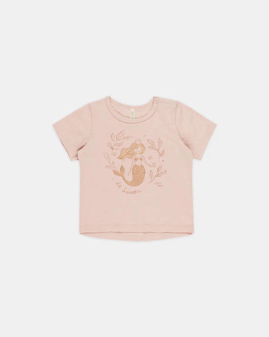 Printed Delicate Rylee & Cru Basic Tee - Mermaid