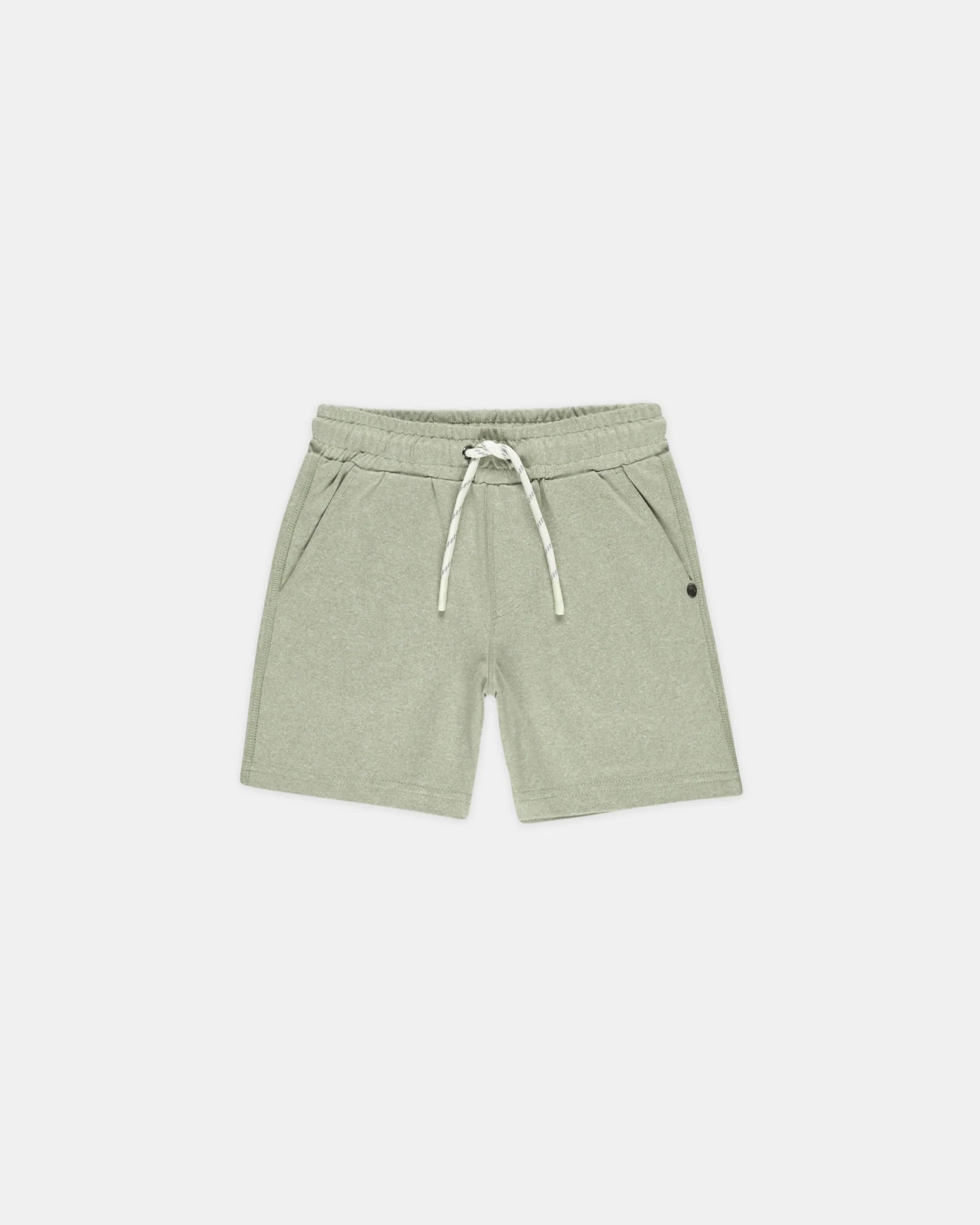 Rylee & Cru Oceanside Tech Short - Heathered Sage Naughty Tasseled