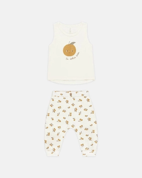 Rylee & Cru Tank and Slouch Pant Set - Oranges Space themed outfits for children