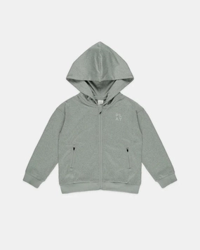 maximalist Rylee & Cru Zip-up Tech Hoodie - Heathered Eucalyptus