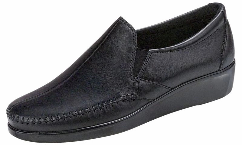 Virtual Fit SAS Women's Dream Slip On Loafer - Black