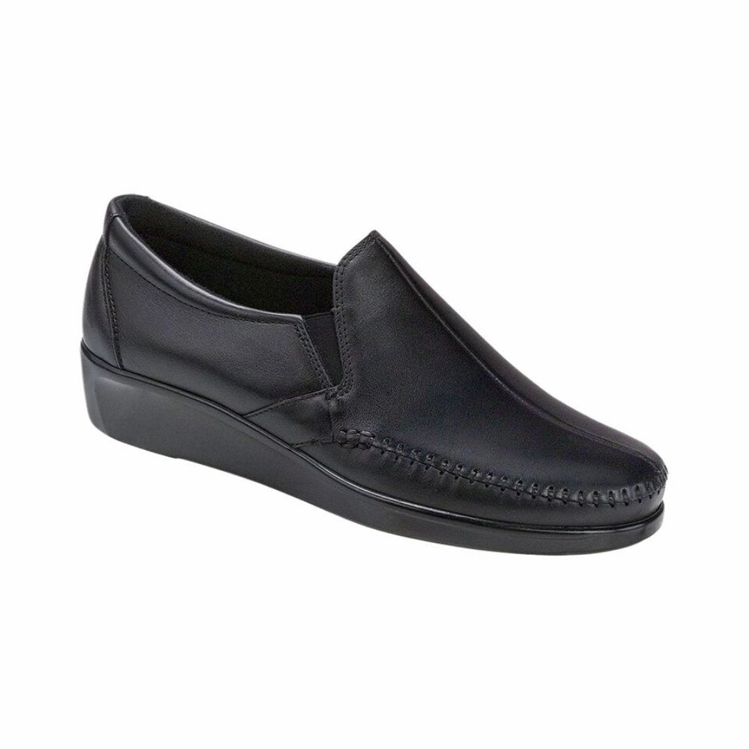 SAS Women's Dream Slip On Loafer - Black Silent Mood