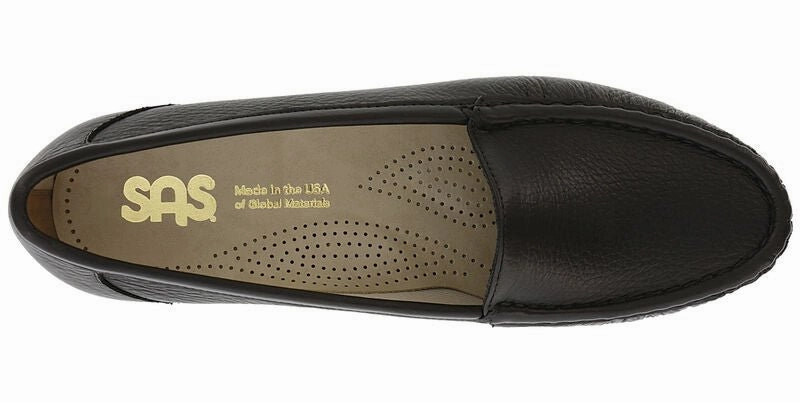SAS Women's Simplify Slip On Loafer - Black Morning Ease