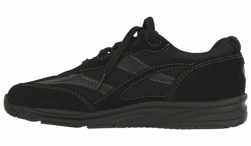 SAS Women's Tour Mesh Lace Up Sneaker - Black Leather Core