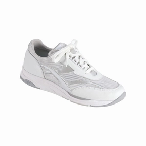SAS Women's Tour Mesh Lace Up Sneaker - Silver Firm Leather
