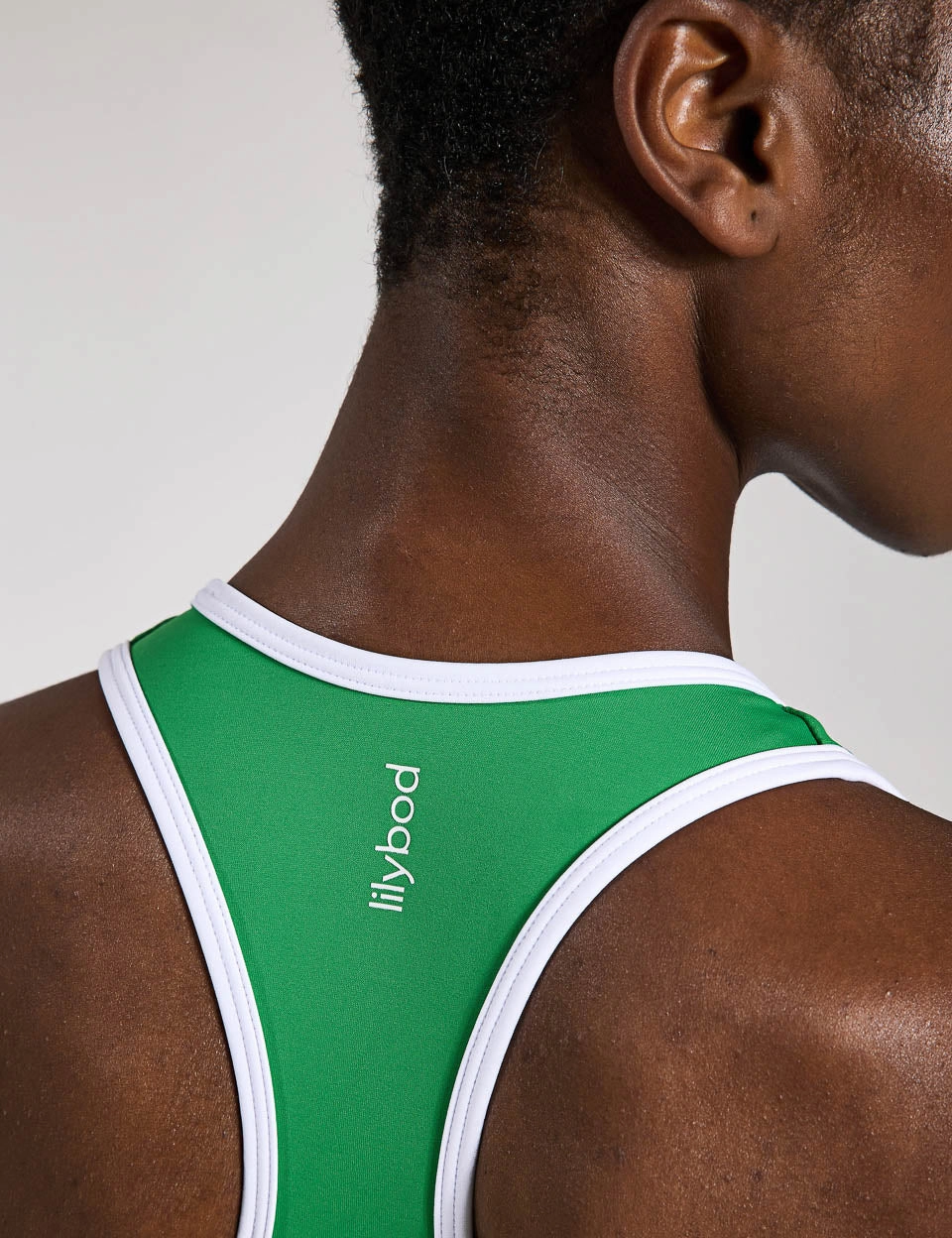 Clare Sports Bra - Kelly Green Odor Resistant Material