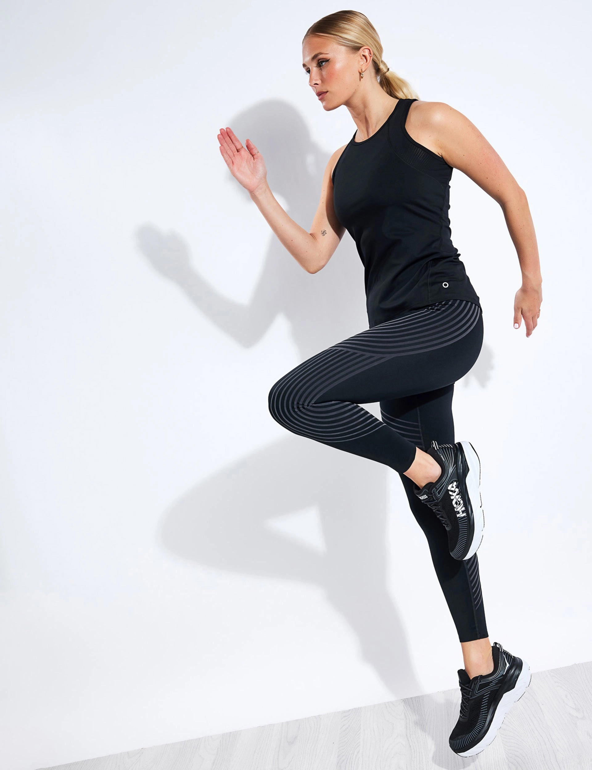 front line real time monitoring Scoop Neck Racer Back Vest Top - Black