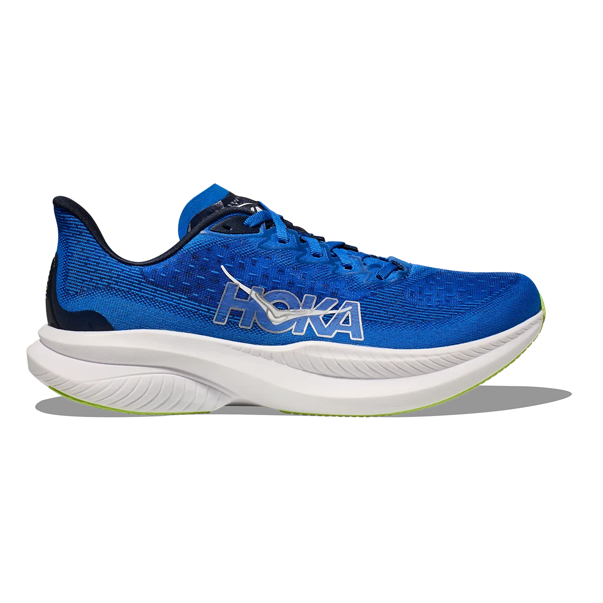 zip - up - feature shoes Hoka Mach 6 - Electric Cobalt - Varsity Navy