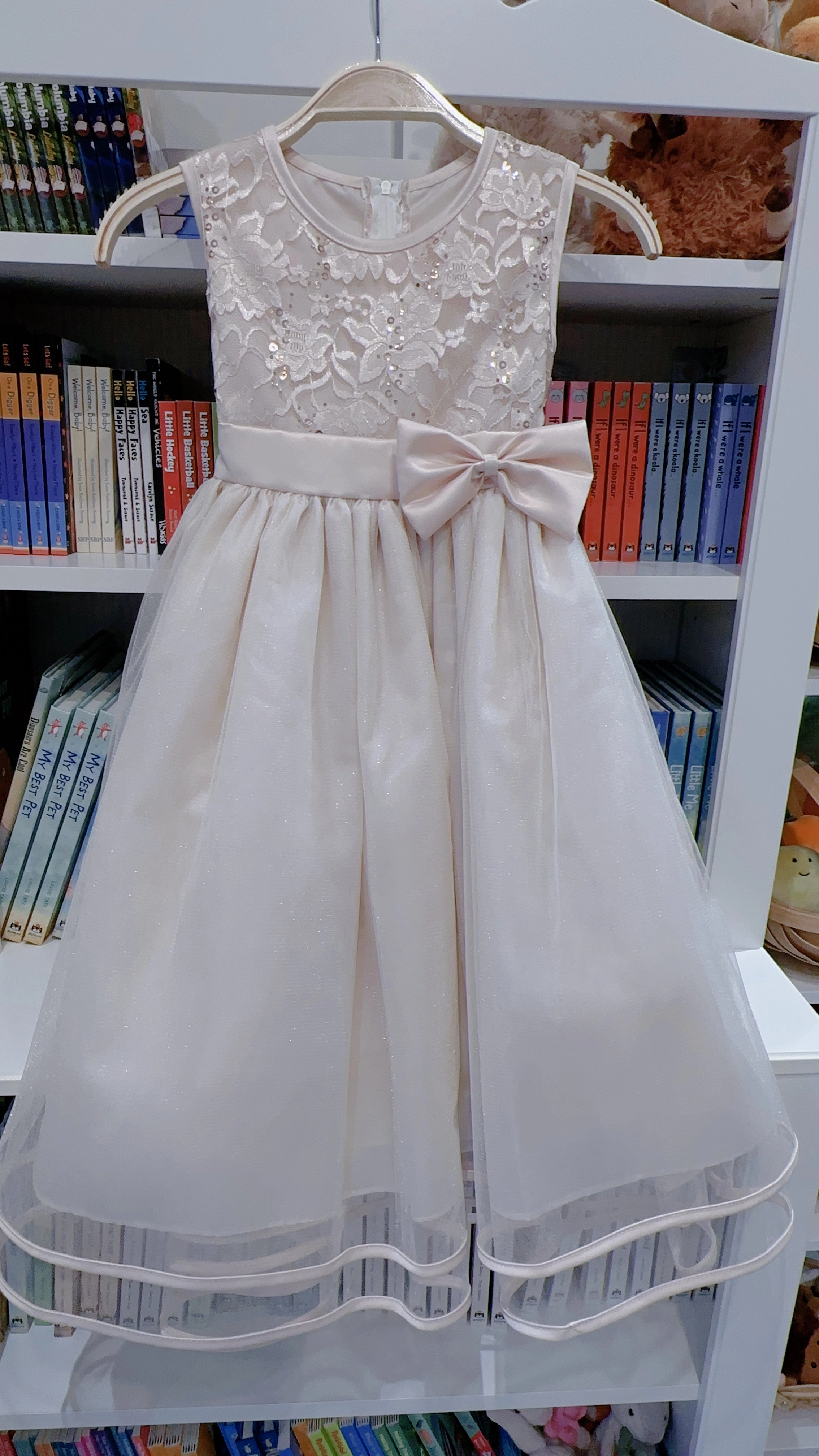 Chic and Elegant Jolene PK243 Champagne Dress