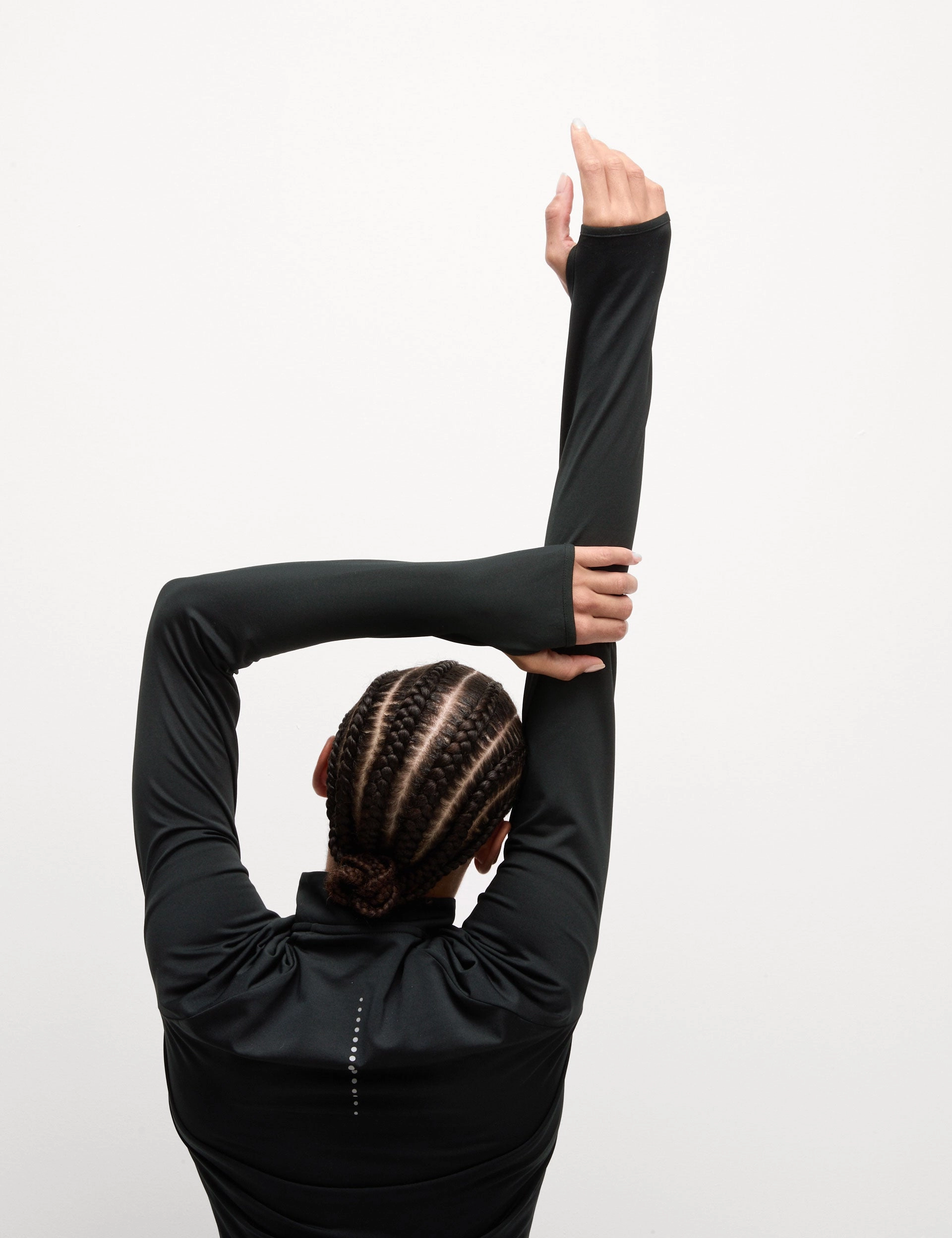 Buckled Ultraheat Funnel Neck Running Top - Black