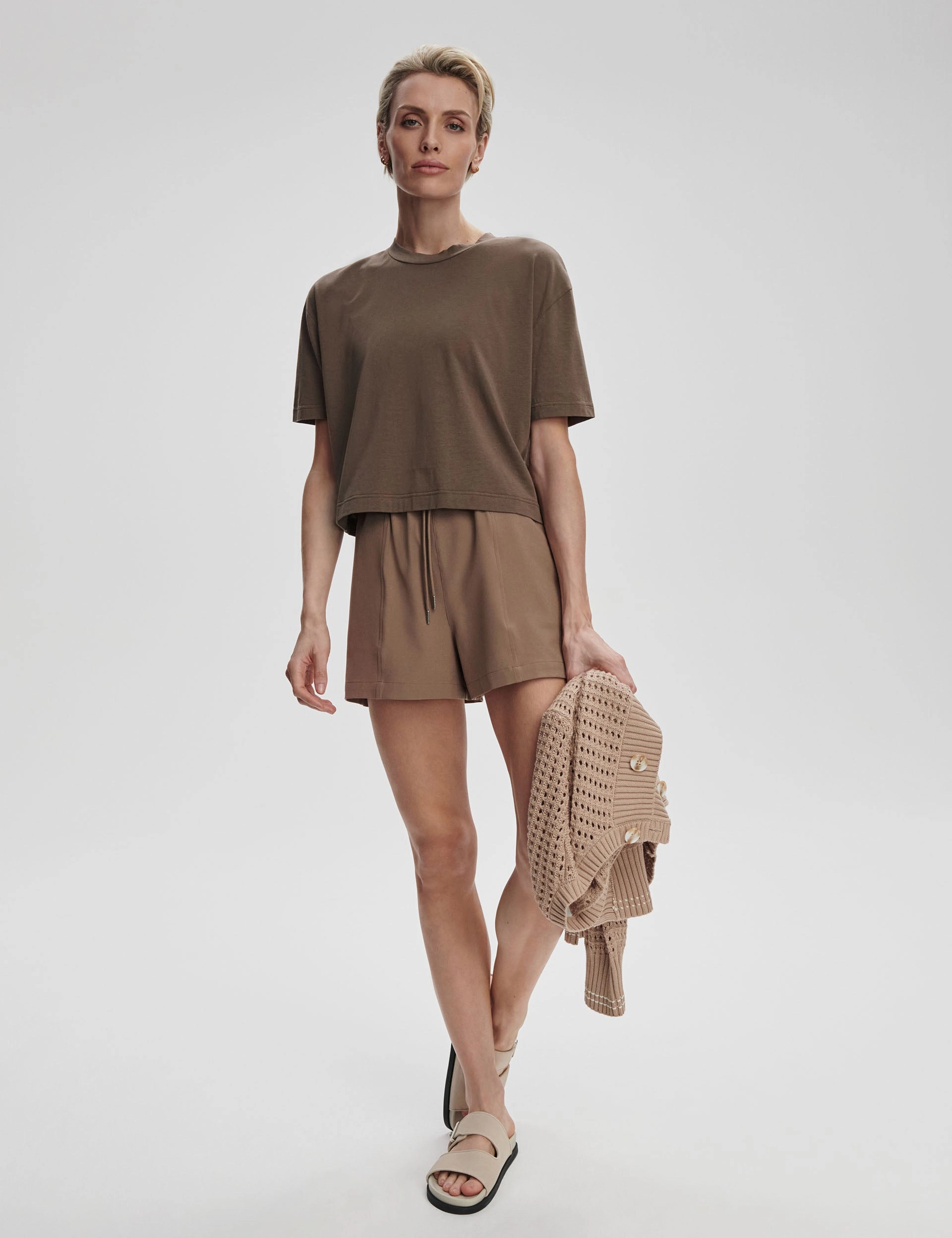 Comfortable Look Venice Easy Tee - Chocolate Chip