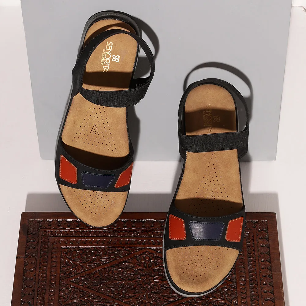 Senorita Casual (Navy Blue) Sandals For Women M17-11 By Liberty kids' shoe look