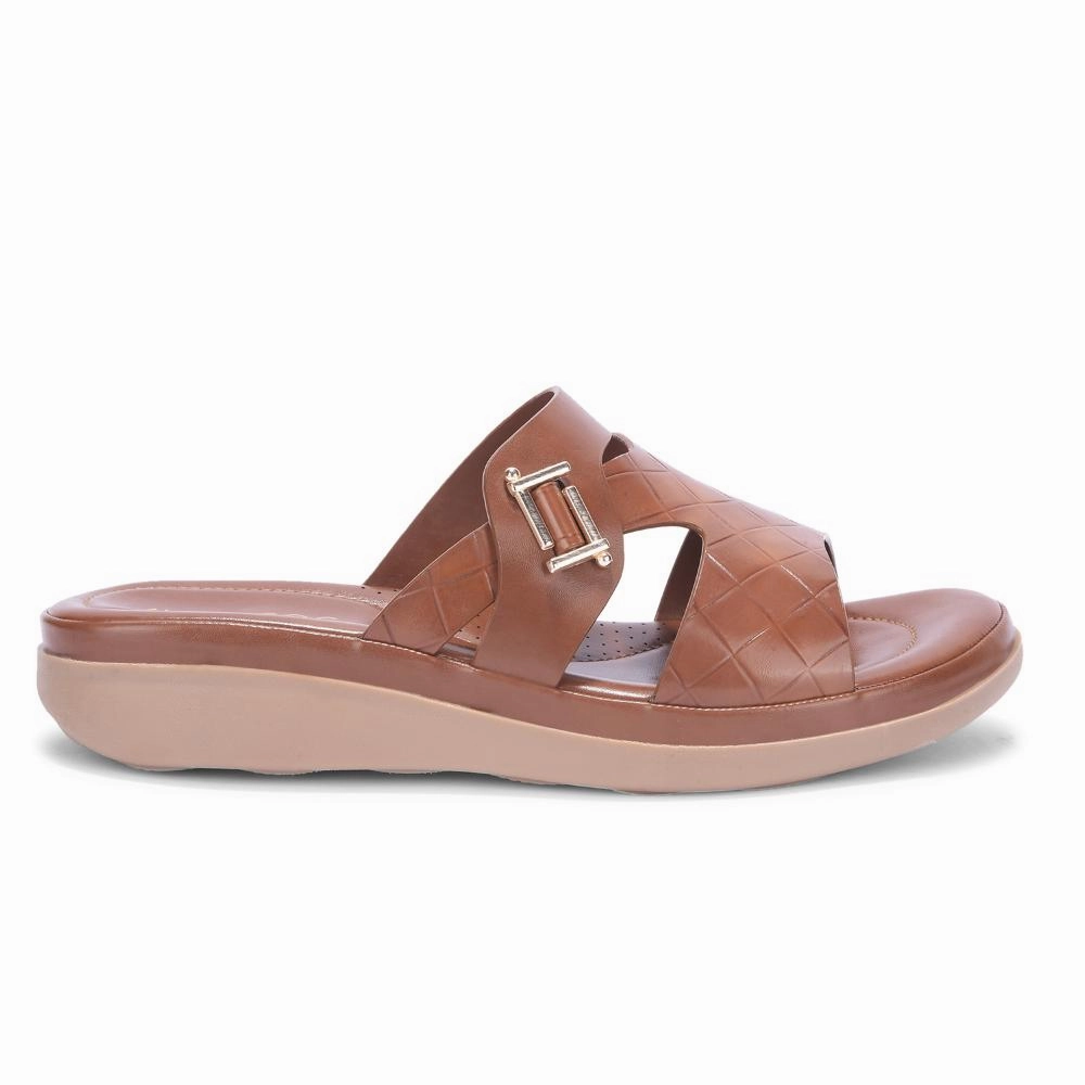 Senorita By Liberty Women JD-12 Brown Casual Slippers smooth - surface shoes ToeProtection