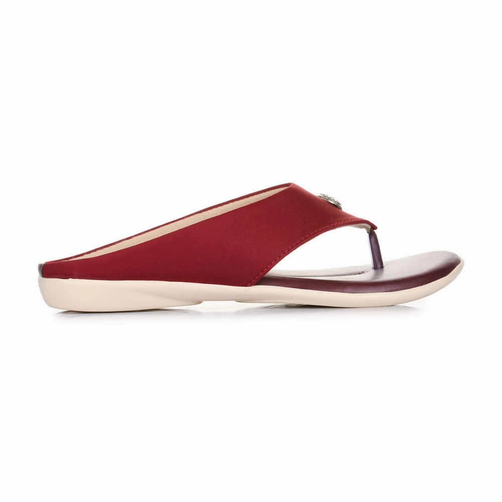 tempo running Senorita Casual (Cherry) Slippers For Women MK-08 By Liberty