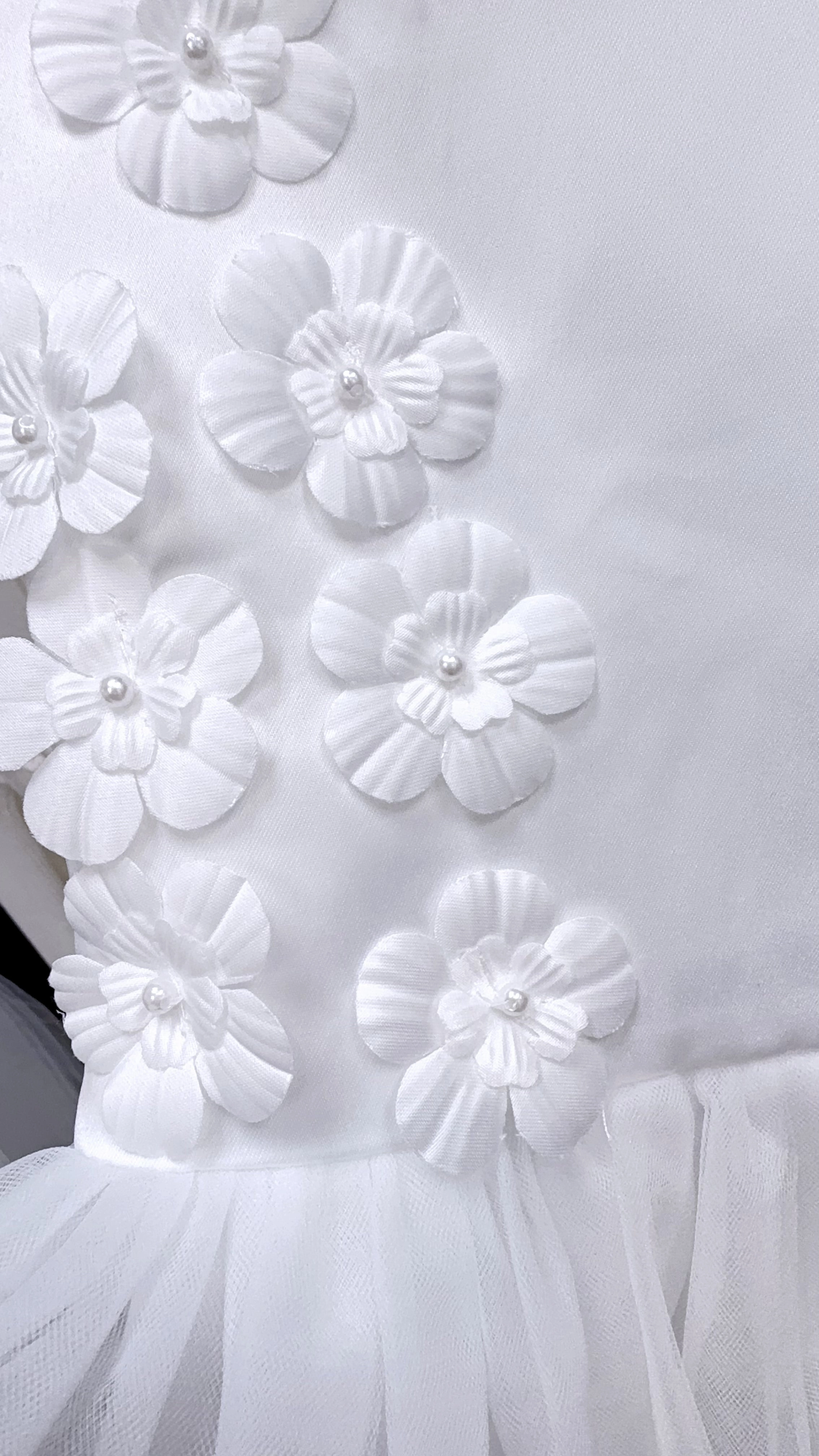 Jolene CD9136 White Dress with Tulle Skirt Perfectly Tailored