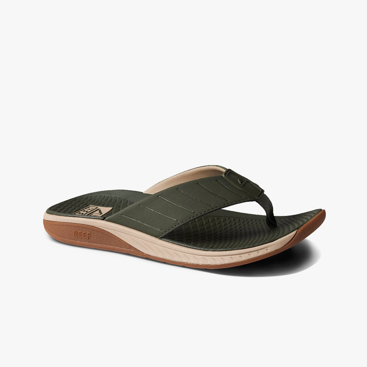 Reef Men's The Deckhand - Olive/Gum Flexible Joints