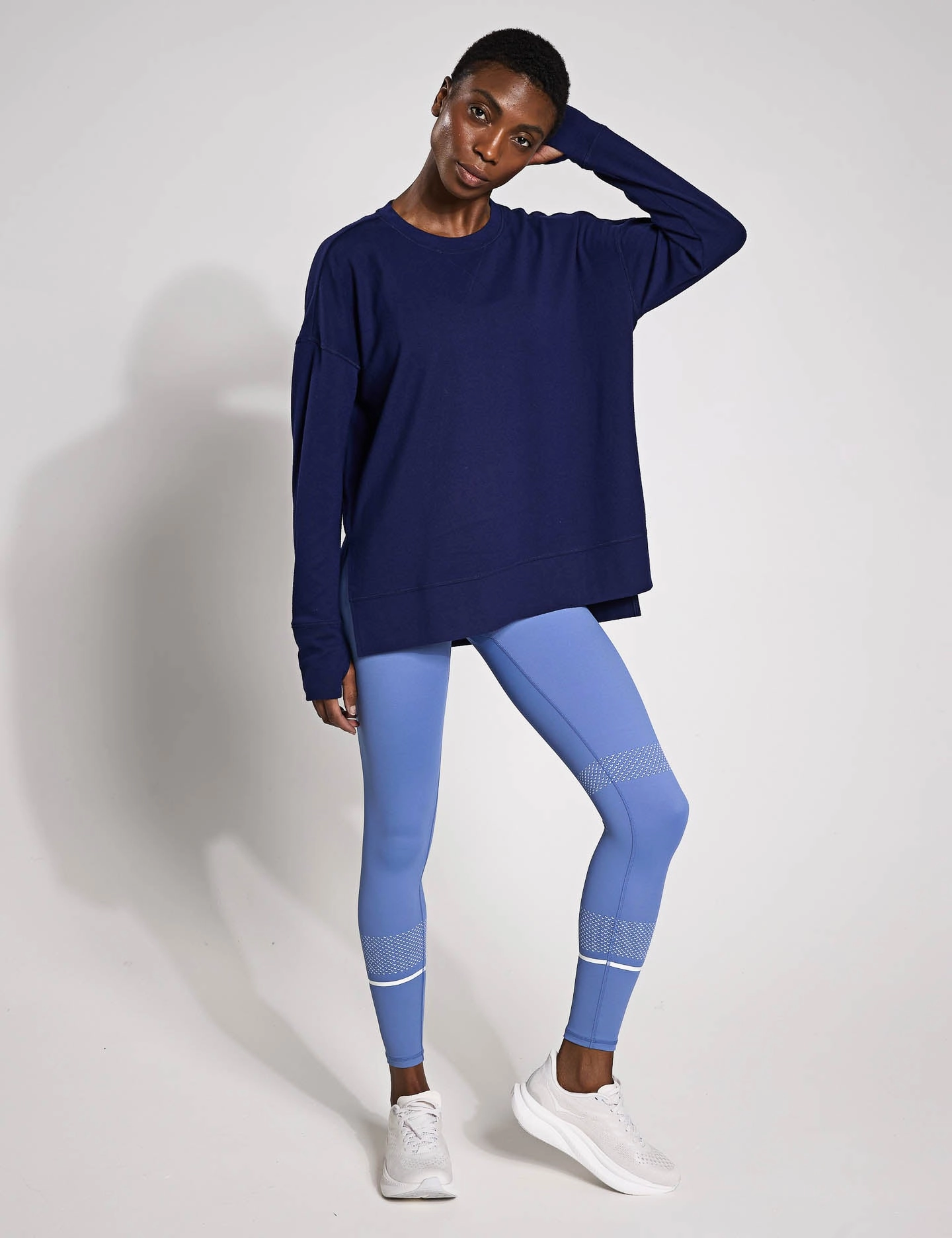 Iridescent effect Shelby Sweat - Navy Blue