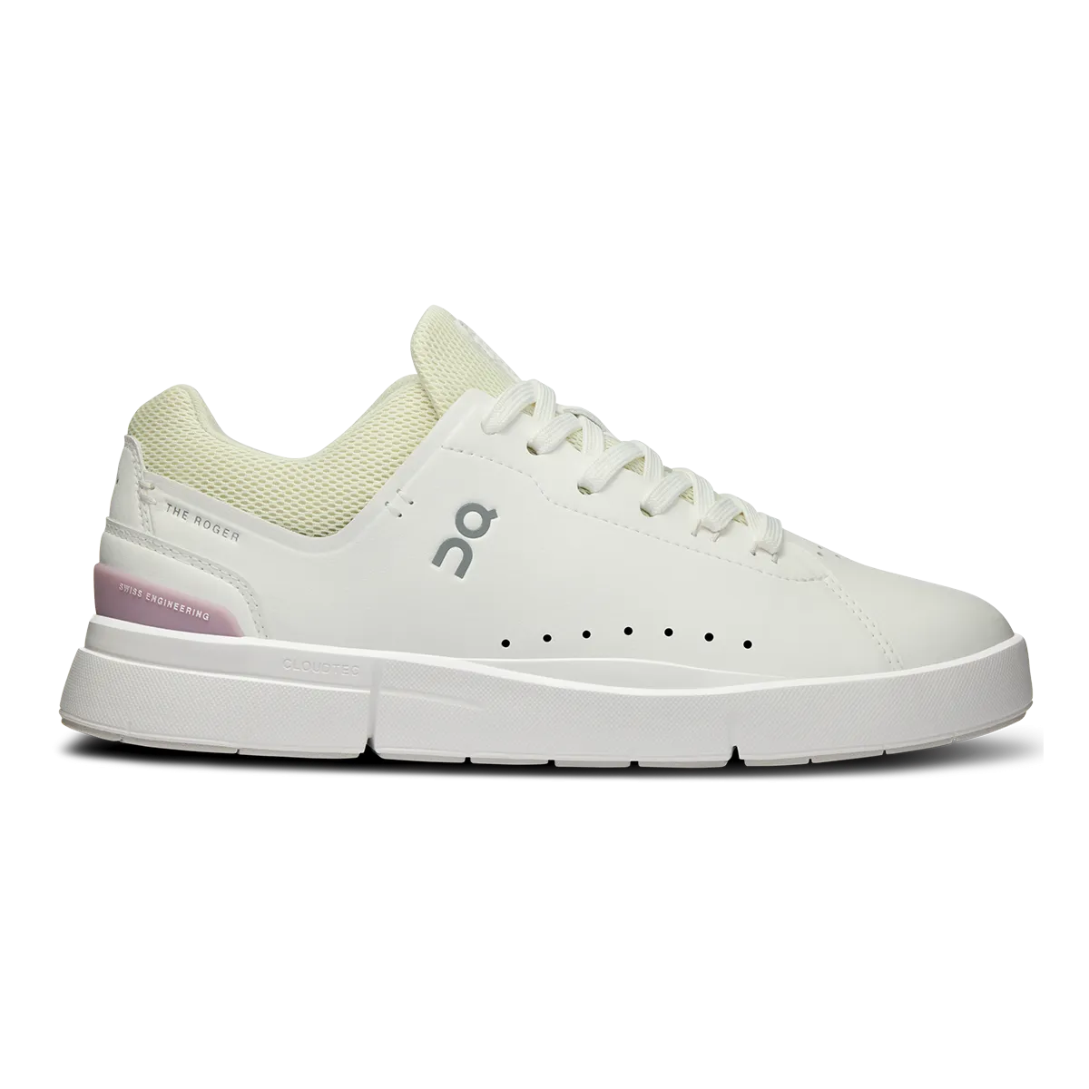 Lace Lock ON The Roger Advantage - White - Mauve