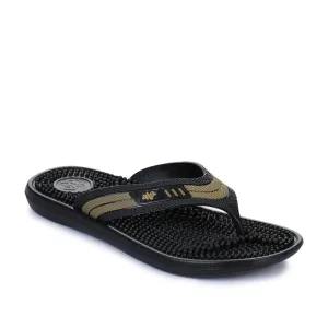 marathon running shoes Unibody Knit Structure A-HA Casual Black Flip Flop For Men ACCUPLUS-1 By Liberty