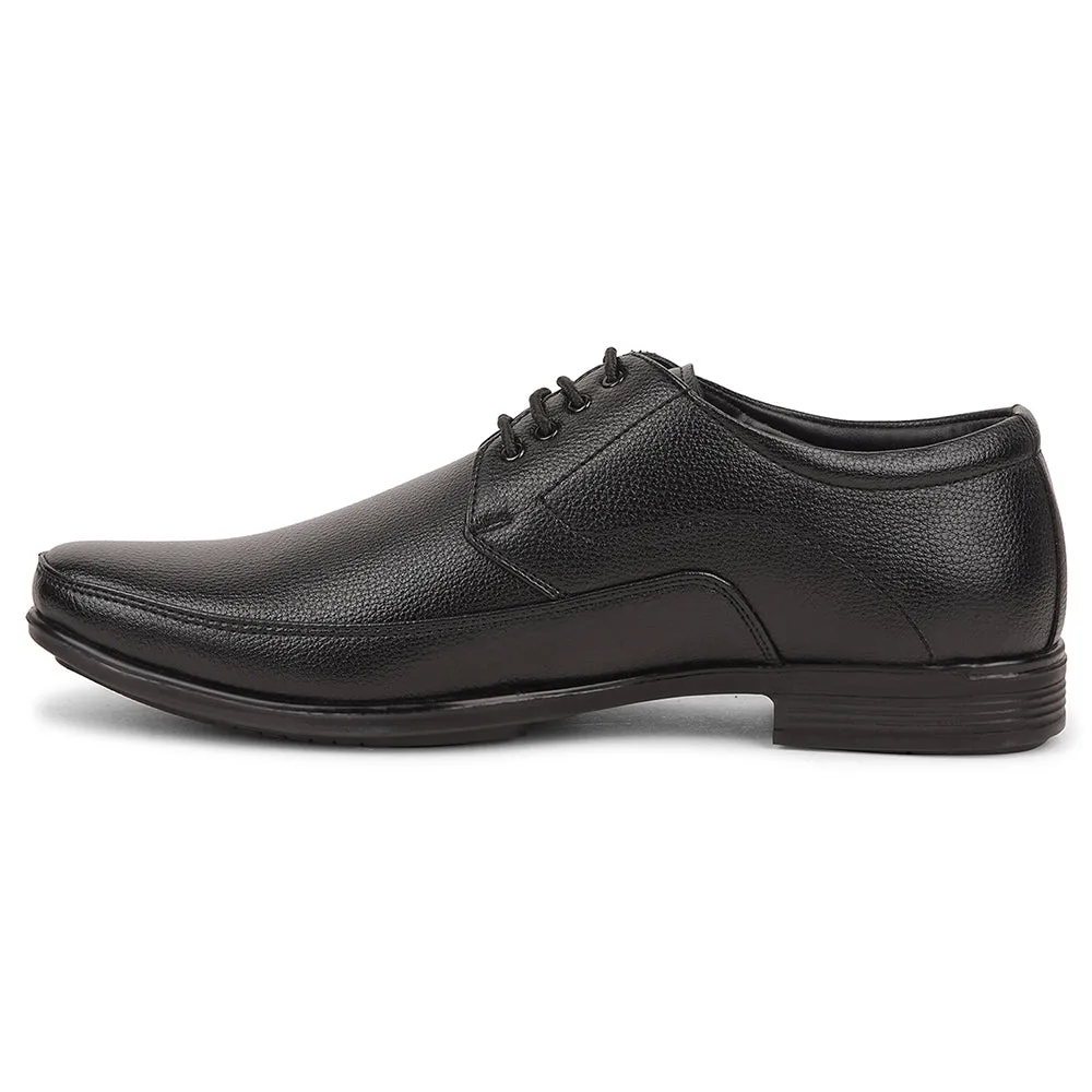 full - length running option weekend run Fortune Black Formal Lacing Derby Shoes For Men UVL-134 By Liberty