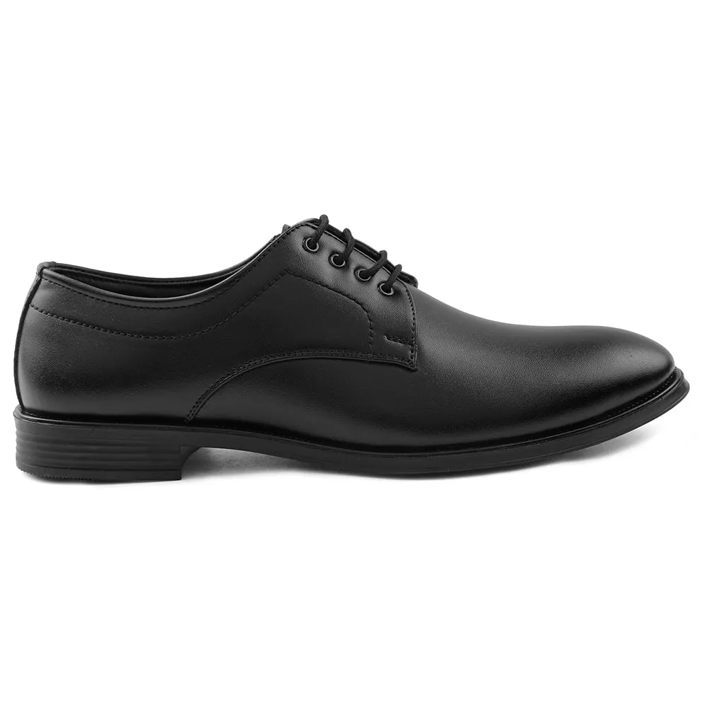 Fortune Black Lacing Formal Oxford Shoes For Men HML-11E By Liberty Sunset Run contour