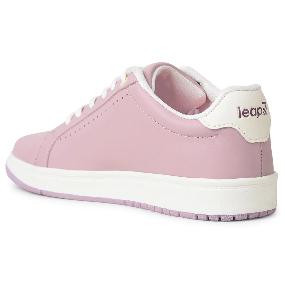 Durable Upper aerobic - shoes Leap7x Peach Casual Lacing Sneakers For Women ALLURE-1 By Liberty