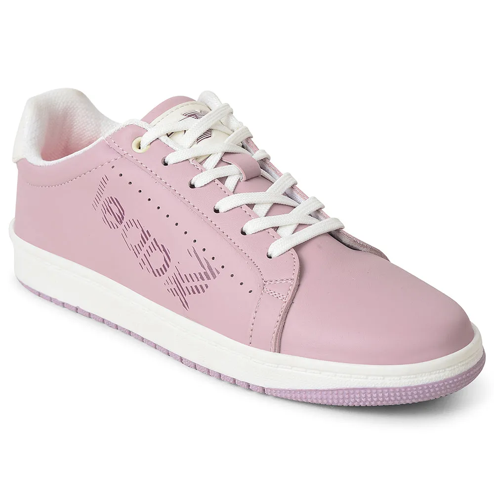 Leap7x Peach Casual Lacing Sneakers For Women ALLURE-1 By Liberty single - density midsole shoes neutral support