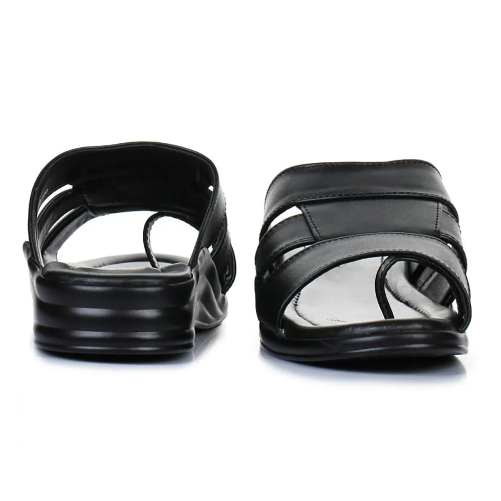 Coolers Casual (Black) Slippers For Men 7123-120 By Liberty track running gear