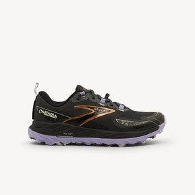 Rainy day run Brooks Cascadia 18 Ebony / Lavender / Copper Womens