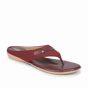 Senorita Fashion (Cherry) Slippers For Women MK-78 By Liberty SlipOn studded shoes