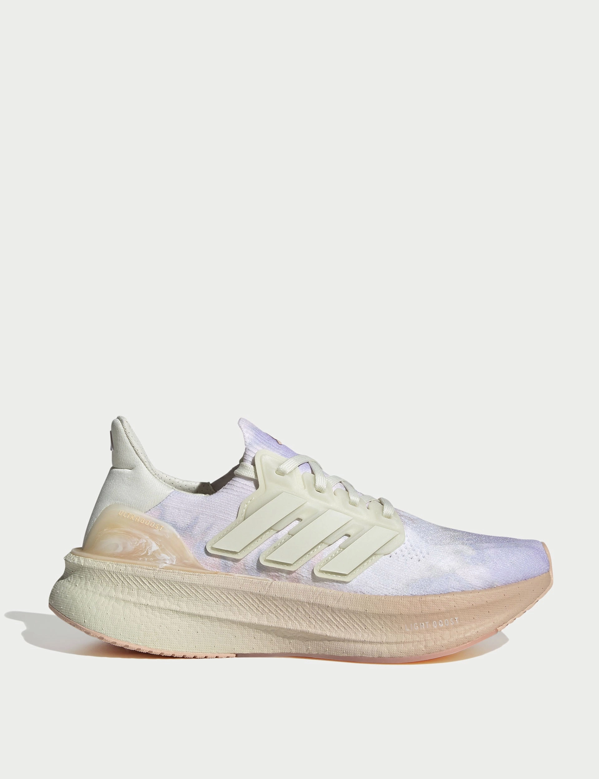 Ultraboost 5 Tie-Dye Shoes - Warm Vanilla/Ivory/Purple Tint Multi Layer Cushion System Proprioceptive Response