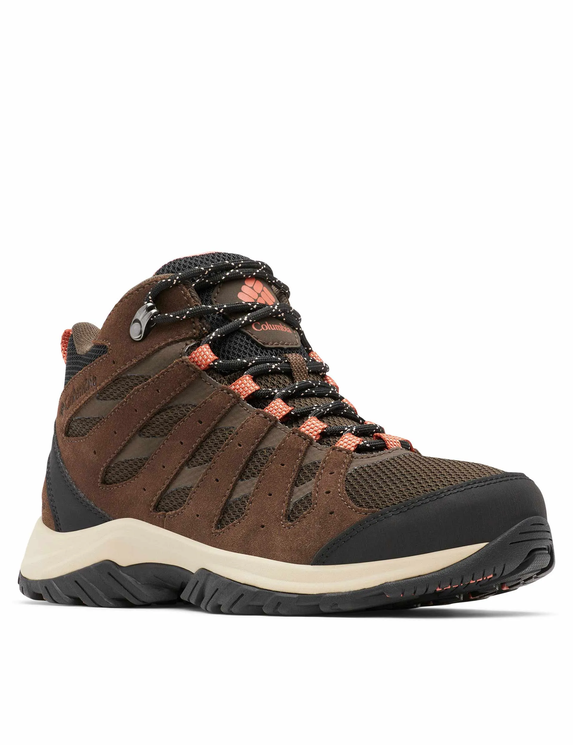Redmond III Mid Waterproof Walking Boot - Cordovan/Dark Coral Biomechanical Engineering Structured Heel Cradle