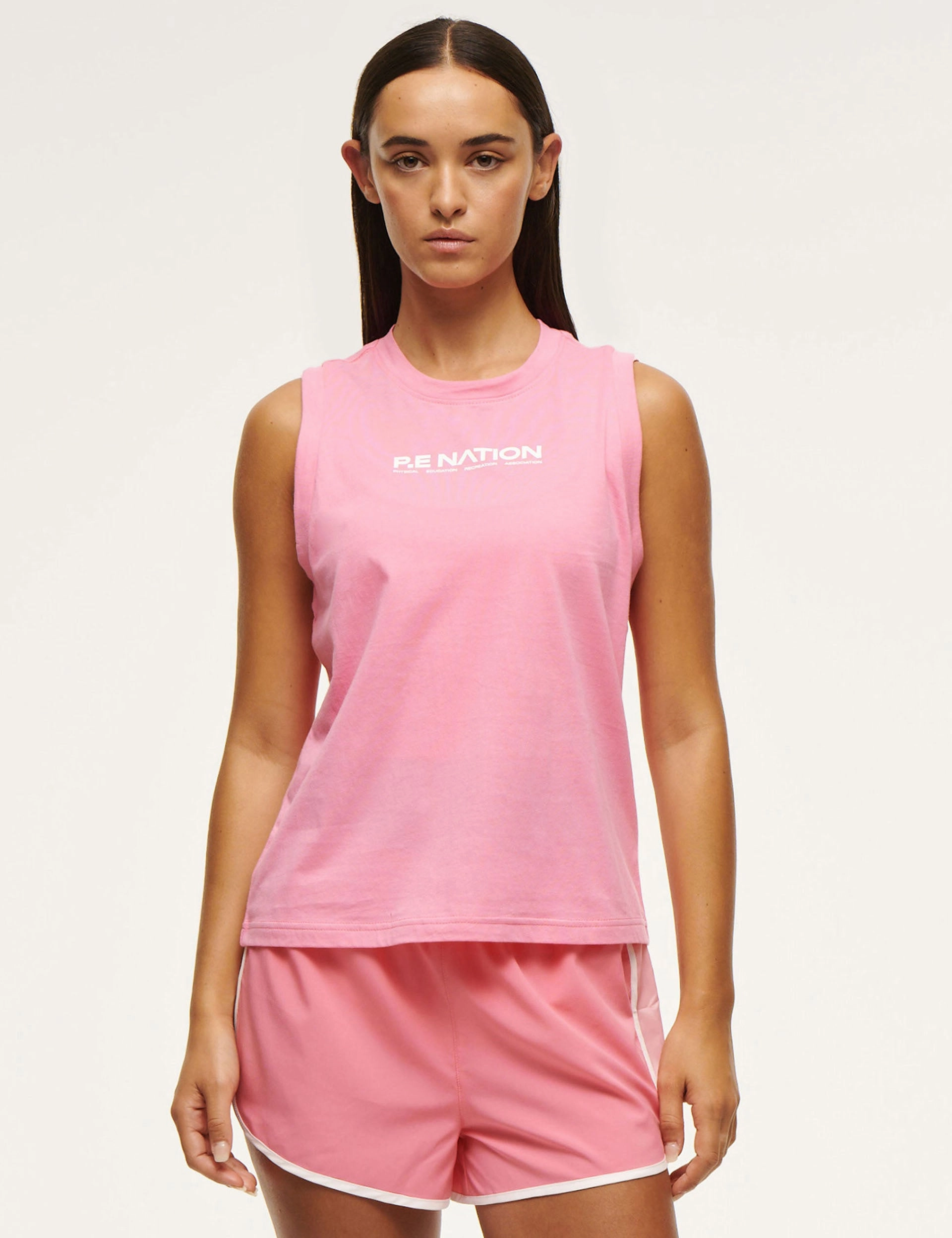 Shuffle Tank - Pink Lemonade Contrast Stitch Water resistant coating