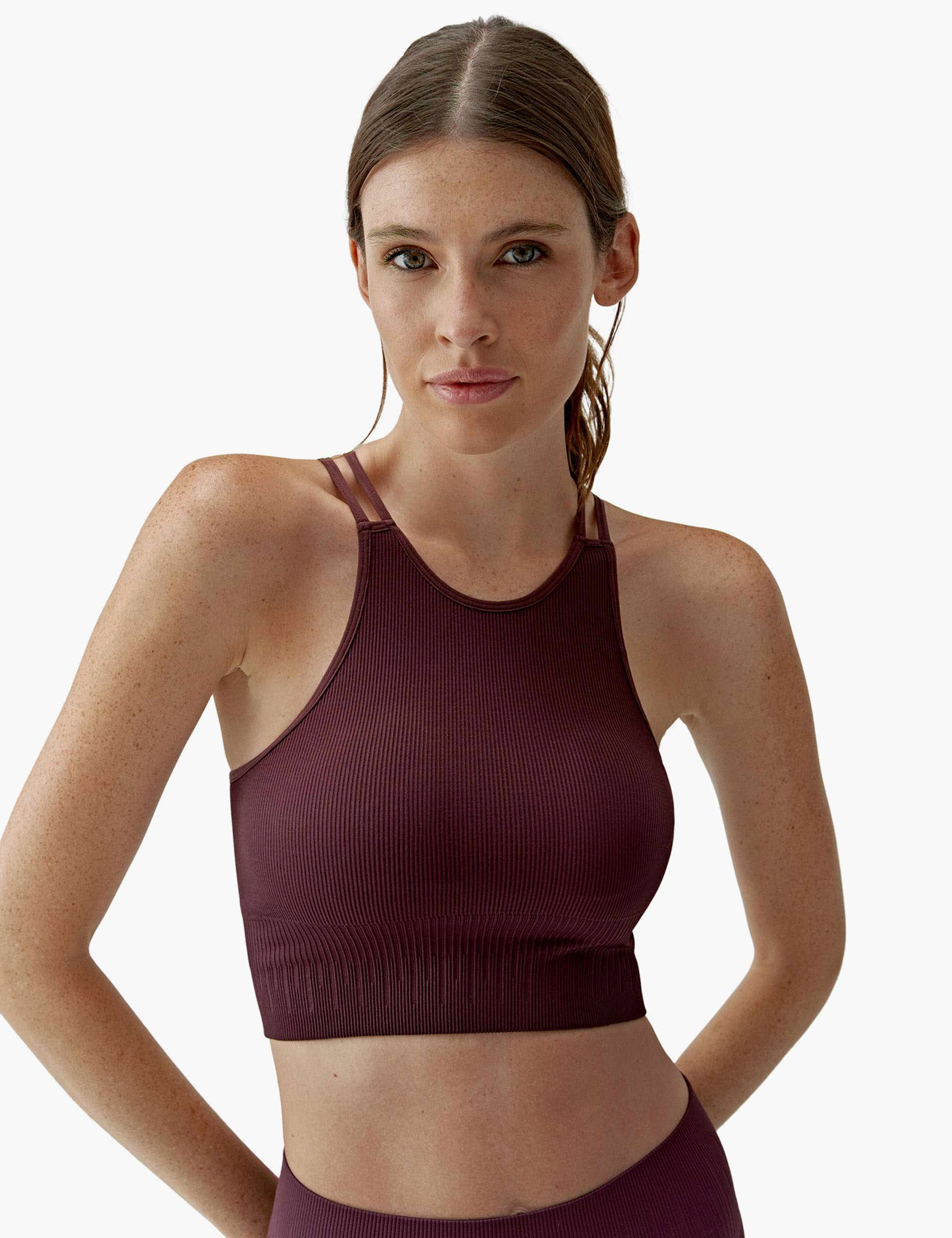 Versatile Comfort Naia Bra - Dark Cherry