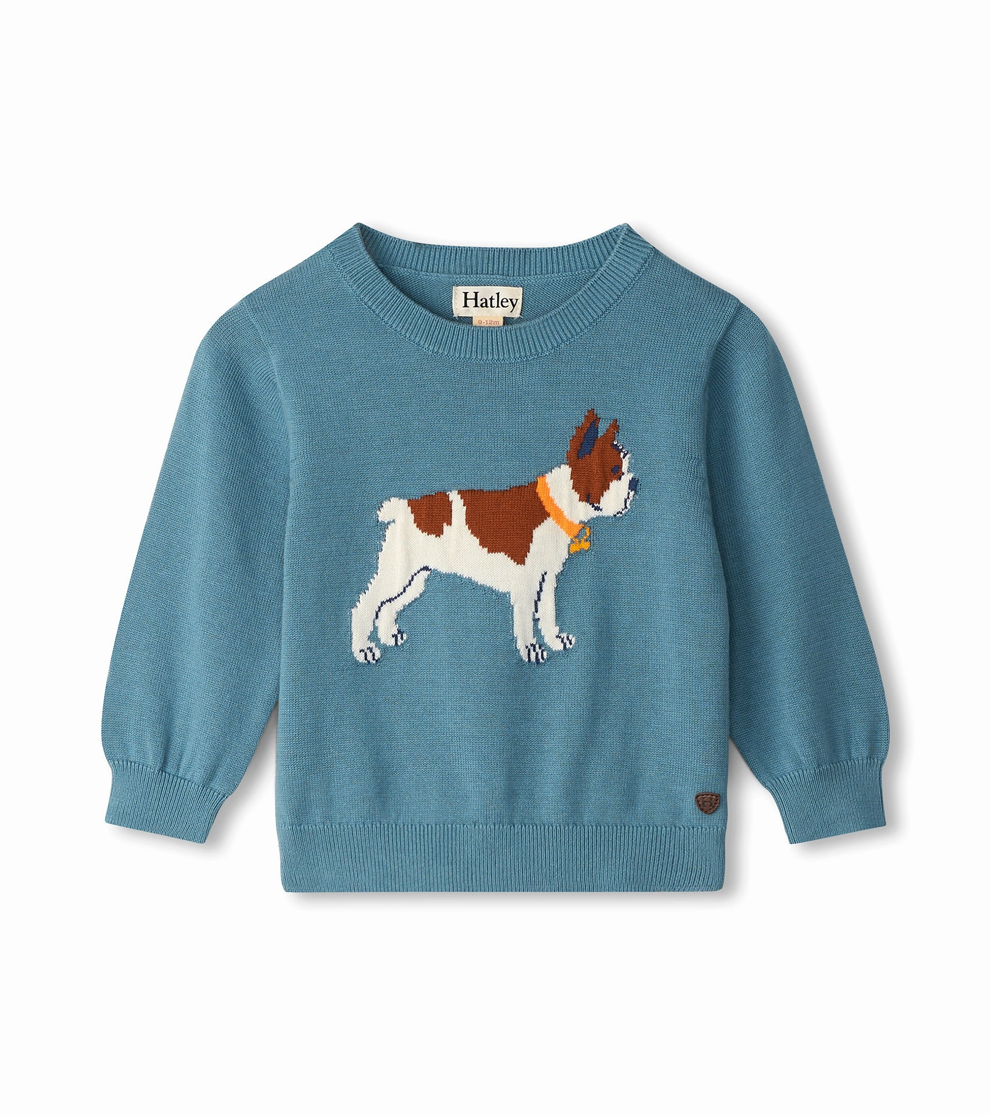 Hatley Crew Neck Sweater - Friendly Bulldog anti - static