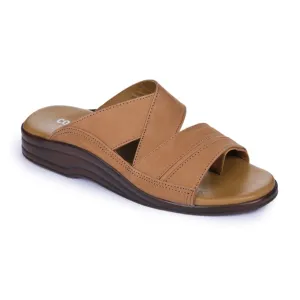 aesthetic - design shoes Coolers Casual Brown Slippers For Men 7123-79 By Liberty