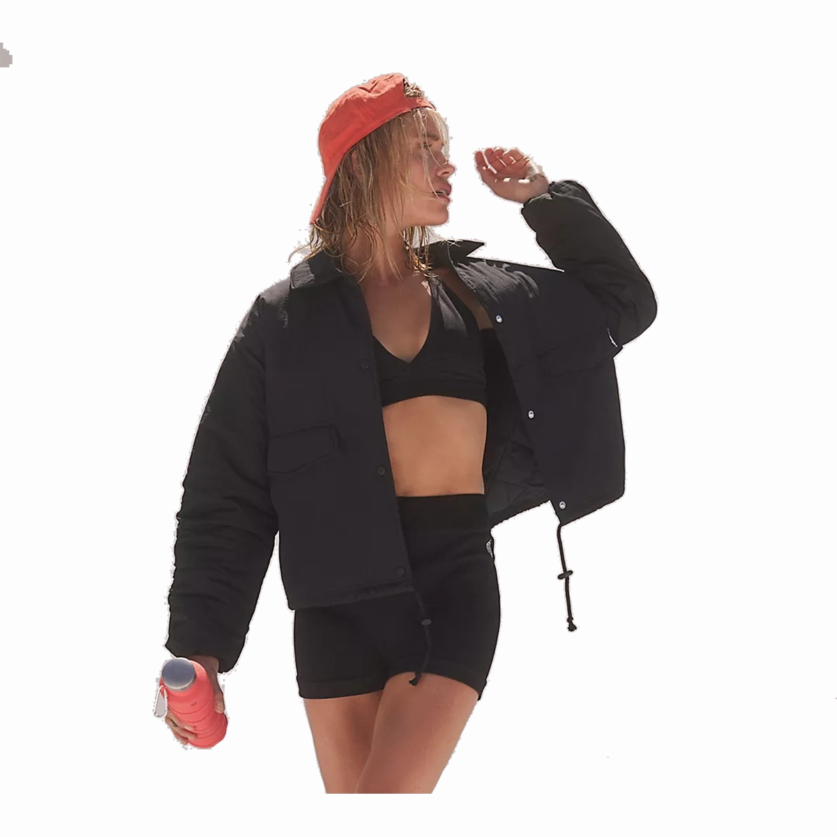 FlexibleMaterial Athletic Apparel Free People Off The Bleachers Coaches Jacket