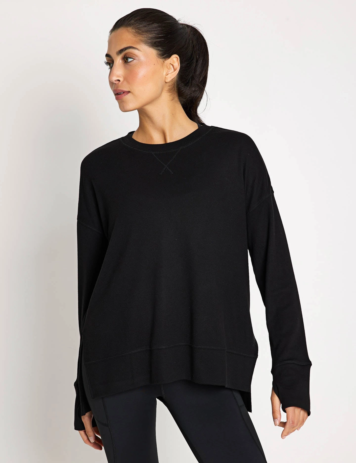 Shelby Sweat - Black Gothic style Stretchable Material