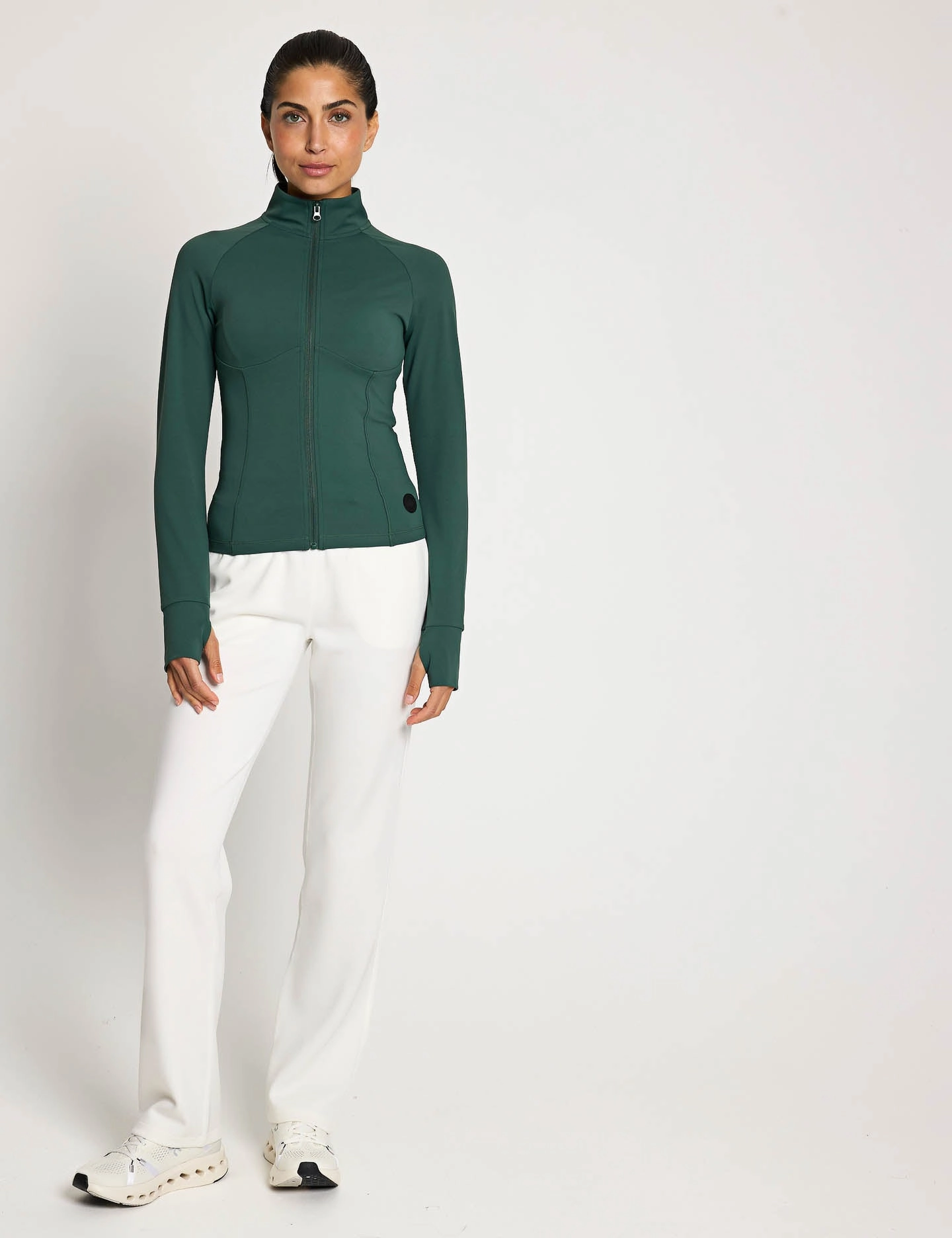 Aimie Relaxed Fit Jogger - Off White Gym Tights Capri Flex Shorts