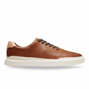 Cole Haan Men's GrandPro Rally Laser Cut - British Tan/Ivory Royal Mode