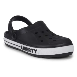 A-HA Black Casual Slip-on Clogs For Men LITEWALK By Liberty Slip Proof